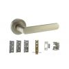 Atlantic Michigan Dorpac (2.5" Latch, 3"x2" Hingesx3) - Satin Nickel