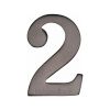 Heritage Brass Numeral 2 Self Adhesive 51mm (2") Matt Bronze finish