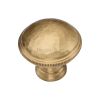 Heritage Brass Cabinet Knob Hand Beaten Design 32mm Satin Brass finish