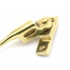 Polished Brass Night-Vent Locking Peardrop Fastener - RH