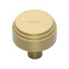 Heritage Brass Cabinet Knob Round Deco Design 38mm Satin Brass finish