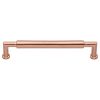 Heritage Brass Cabinet Pull Bauhaus Round Design 254mm CTC Satin Rose Gold Finish