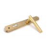 Polished Brass Art Deco Slimline Lever Espag. Lock Set