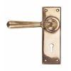 Polished Bronze Newbury Lever Lock Set