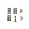 Atlantic Latch Pack [CE] 3" (Latch x1) + 3"x2" (Hinge x3) - Satin Chrome