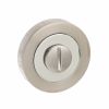 Senza Pari WC Turn and Release on Round Rose - Satin Nickel/Chome Plate