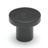 Wooden Cabinet Knob Circum Design 48mm Black Ash Finish