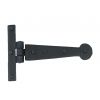 Black 6" Penny End T Hinge (pair)