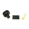 Matt Black Brompton Cabinet Knob - 25mm (Square)