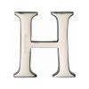 Heritage Brass Alphabet H Pin Fix 51mm (2") Polished Nickel Finish