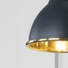 Smooth Brass Brindley Wall Light in Soot