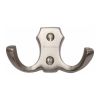 Heritage Brass Double Coat Hook Satin Nickel finish