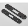 Forend Strike & Fixing Pack To Suit Architectural Deadlocks (Eds/Lds) Radius - Matt Black