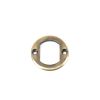 Aged Brass Round Euro Escutcheon (Art Deco)