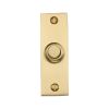 Heritage Brass Rectangular Bell Push Satin Brass finish