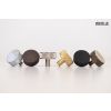 Millhouse Brass Hargreaves Disc Knurled Cabinet Knob on Concealed Fix - Satin Nickel