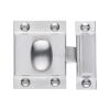 Heritage Brass Cupboard Latch with Oval Turn Satin Chrome Finish