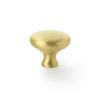 Alexander & Wilks - Wade Round Cupboard Knob - Satin Brass - 38mm