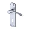 Sorrento Door Handle Lever Lock Luca Design Satin Chrome finish