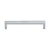 Heritage Brass Cabinet Pull Wide Metro Design 160mm CTC Polished Chrome Finish