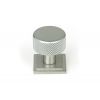 Satin Chrome Brompton Cabinet Knob - 25mm (Square)