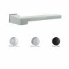 Forme Ginevra Lever Door Handle on Concealed Square Rose - Matt Black