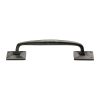 Rustic Pewter Cabinet Pull Offset Design 210mm