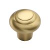 Heritage Brass Cabinet Knob Round Bead Design 32mm Satin Brass finish