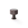 Alexander & Wilks -  Lucia Knurled Cupboard Knob - Dark Bronze PVD - 29mm