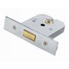 Flat Deadlock 64mm - Satin Chrome Plated