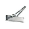 Rutland TS.5204 Door Closer, BC c/w Semi-Radius Cover, Flatbar Armset, Polished Nickel Plate