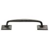 Rustic Pewter Cabinet Pull Offset Design 260mm