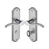 Heritage Brass Door Handle for Bathroom Howard Design Apollo finish