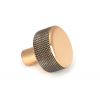 Polished Bronze Brompton Cabinet Knob - 25mm (No rose)