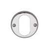 Heritage Brass Oval Profile Cylinder Escutcheon Polished Chrome finish