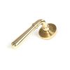 Polished Brass Newbury Lever on Rose Set (Beehive) - Unsprung