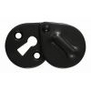 Oval Covered Escutcheon - Flat Black