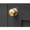 Polished Bronze Mushroom Cabinet Knob 32mm