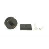 Aged Bronze Brompton Cabinet Knob - 38mm (Square)