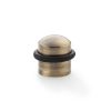 Alexander & Wilks - Dome Top Floor Mounted Door Stop -  Antique Bronze