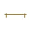 Heritage Brass Cabinet Pull Industrial Design 128mm CTC Satin Brass Finish