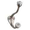 Heritage Brass Hat & Coat Hook Satin Nickel Finish