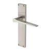 Heritage Brass Gio Reeded Lever Latch Satin Nickel finishUK Design Registration Number 6234527