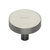 Heritage Brass Cabinet Knob Disc Design 32mm Satin Nickel finish