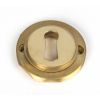 Polished Brass Round Escutcheon (Beehive)