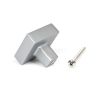 Satin Chrome Albers Cabinet Knob - 35mm