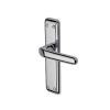 Heritage Brass Door Handle Lever Latch Deco Design Polished Chrome finish