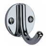 Heritage Brass Single Robe Hook Polished Chrome finish