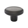 Heritage Brass Cabinet Knob Stepped Oval Design 41mm Matt Bronze finish