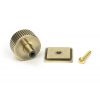 Aged Brass Judd Cabinet Knob - 32mm (Square)